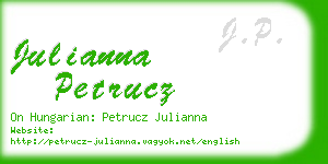 julianna petrucz business card